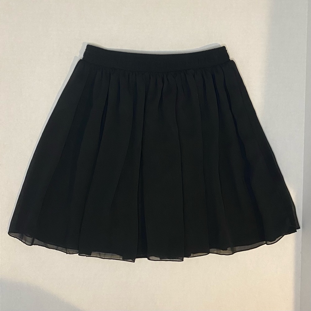 American Apparel Chiffon Circle Skirt Black